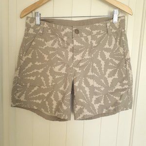 The North Face Ridgeside Printed Short Gray Tan Size 6